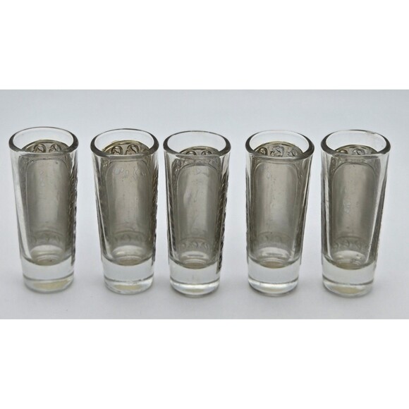 Set 5 Green Bay Packers NFL Vaso Tequilero 2oz Shot Glasses Barware Collectible - Picture 3 of 6